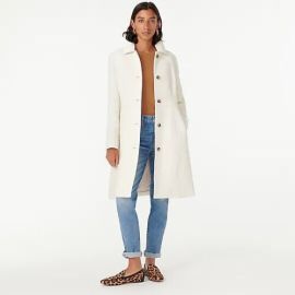 JCrew Classic Lady Day Coat In Italian Double-cloth Wool With Thinsulate For Women at J. Crew